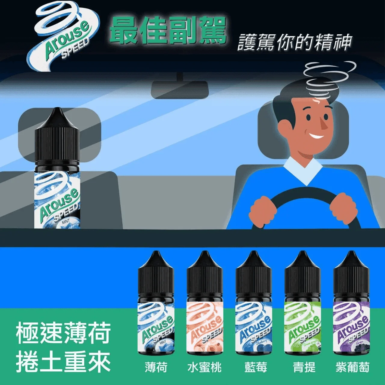 AROUSE SPEED 極速薄荷系列煙油30ml