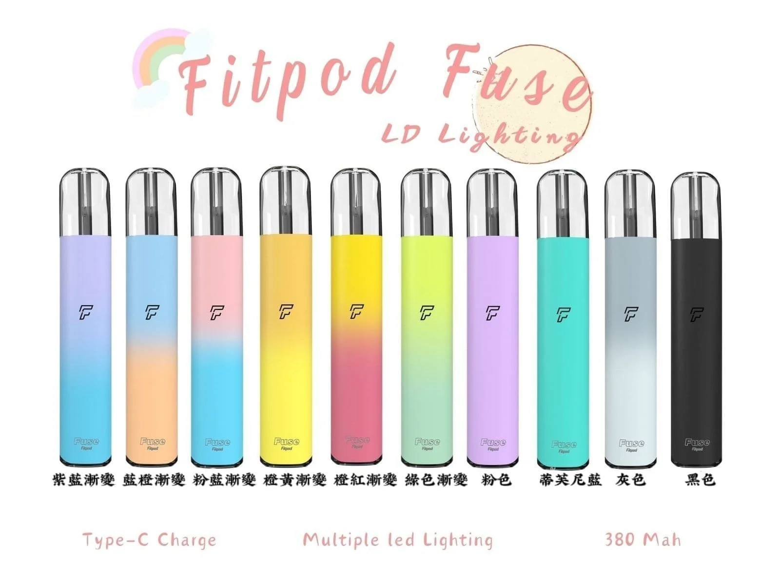 Fitpod Fuse系列主機通用四五代RELX小煙主機